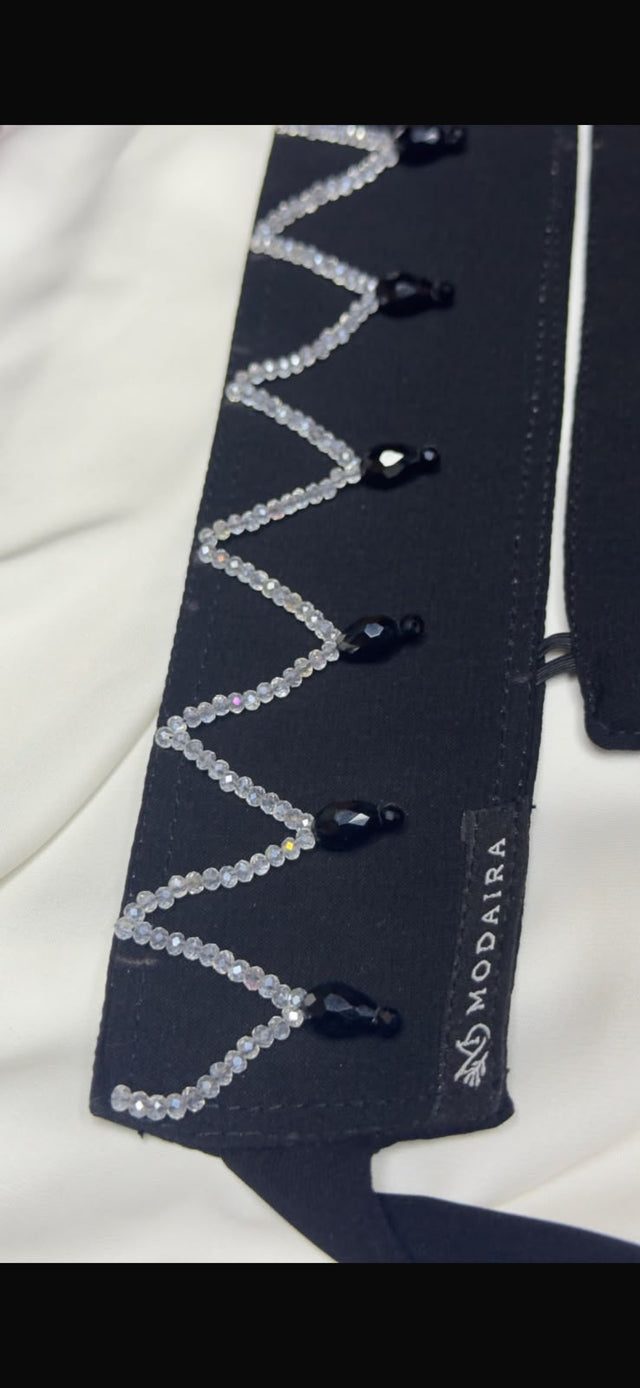 Crown Crystal Beaded Saudi Naqabs