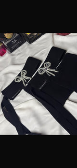 Double Bow Beaded Saudi Naqab